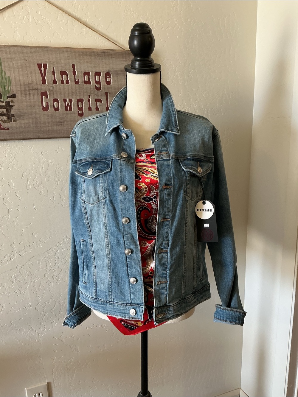 Black Label Light Blue Denim Jean Jacket